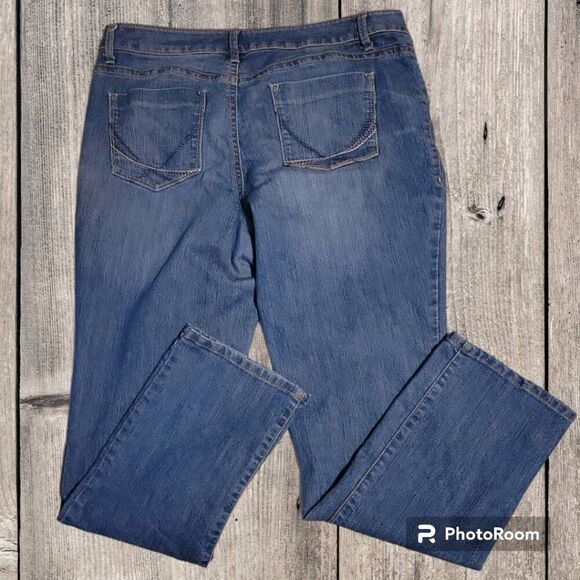 Sonoma Life Style Jeans Bootcut Mid Rise Stretch Flap Back Pockets Pre-owned Wom - Picture 2 of 5